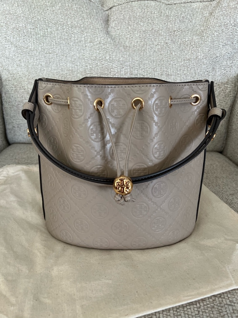 Tory Burch T Monogram Bucket Bag